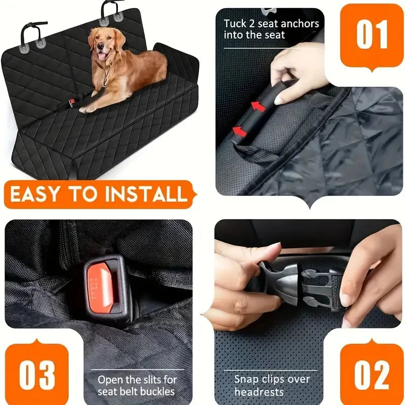 Waterproof Dog Car Seat Cover & Hammock